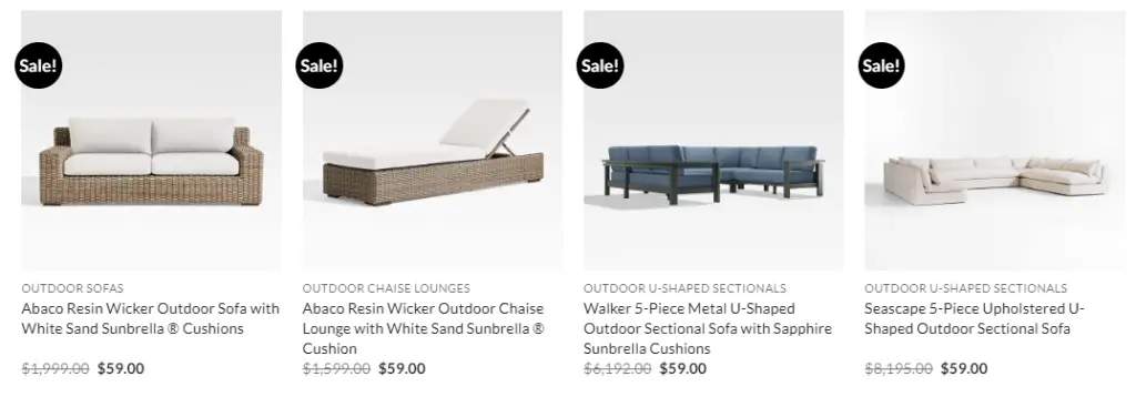 live-outer furniture at discounted price