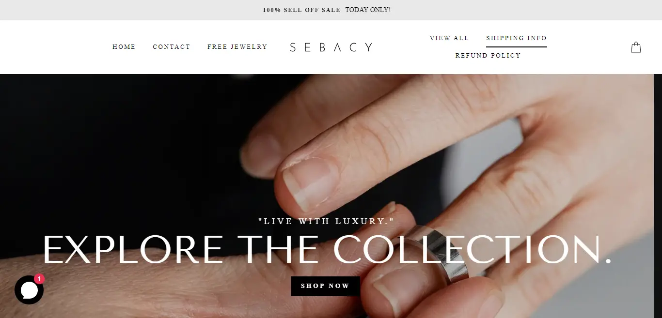 sebacy jewels homepage