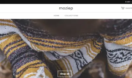 moziep store homepage