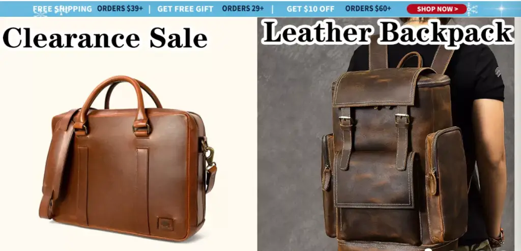 ousell leather bags at discounted price