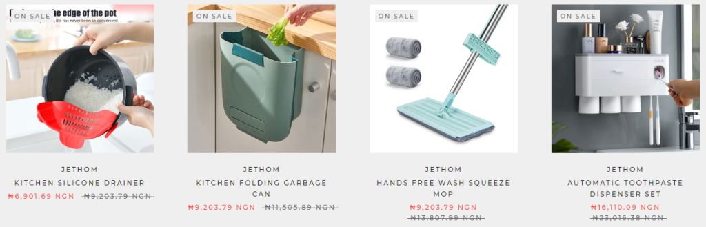 jethom store products sold at huge discount