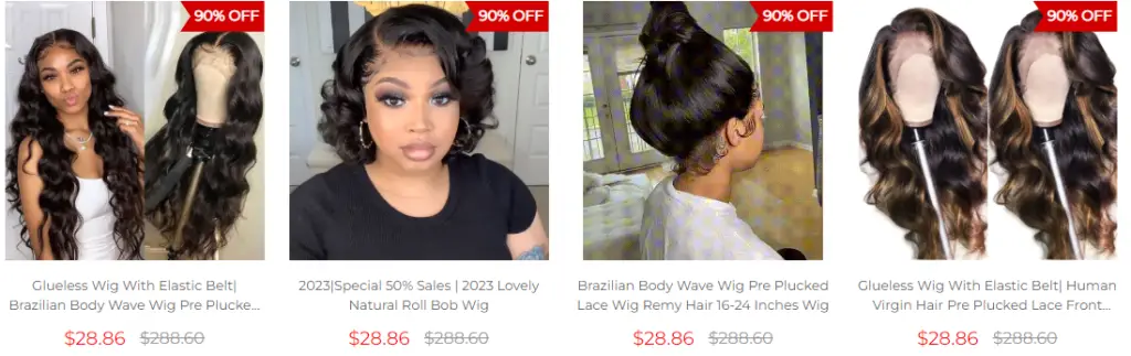 wigs sold at lavinia hair at an outrageous discount