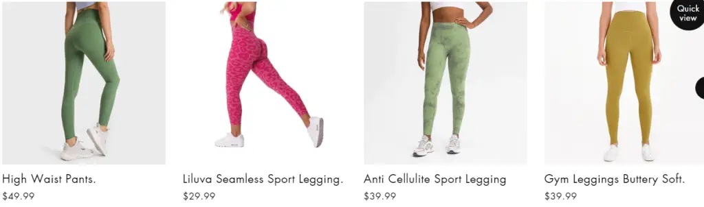 Sport Leggings sold at liluva at an outrageous discount