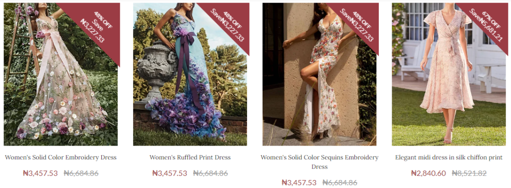 dresses sold at oudnbot store