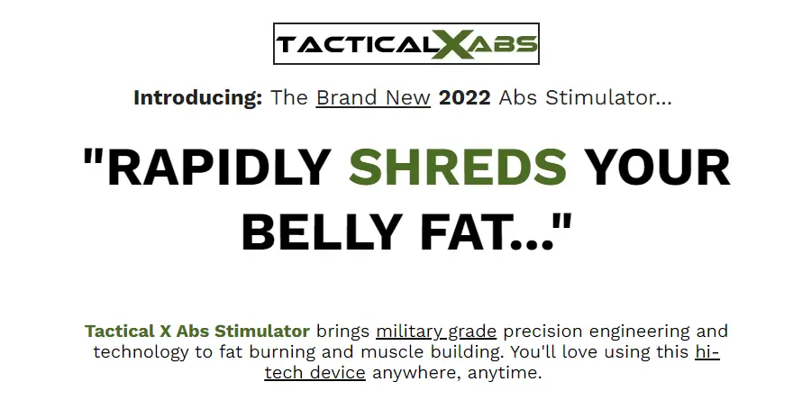 Tactical X Abs Stimulator Review 2023: Is this truly an effective fat burner and muscle builder? Check!