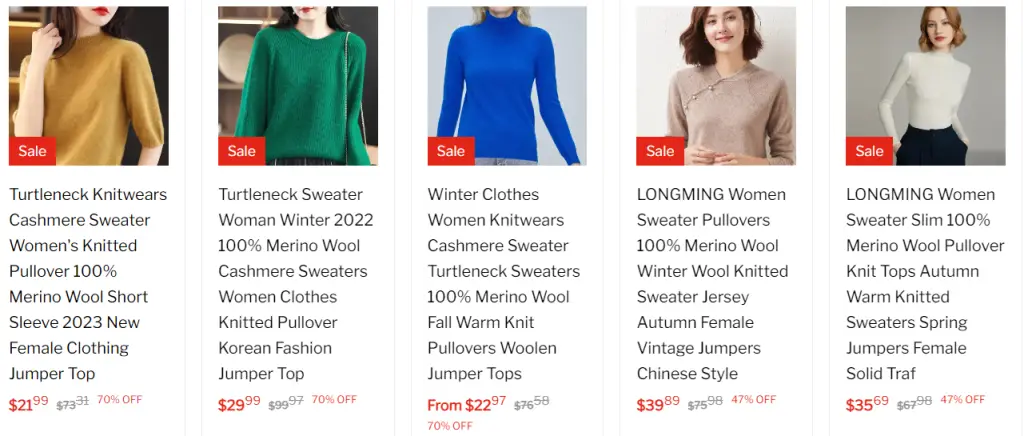 clothes sold at easilyseat.com