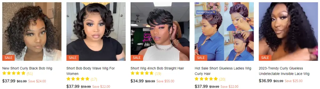 wigs sold at motemhair store