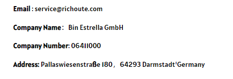 ricoute store contact address