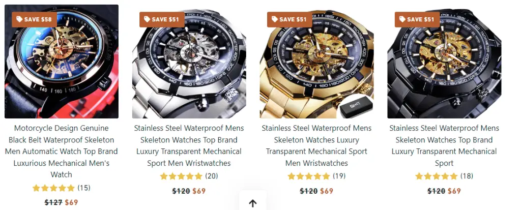 wristwatches sold at dalatch store