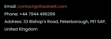 shednett store contact address