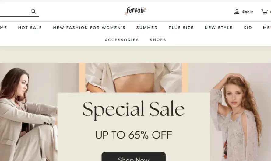 Fervoir Review 2023: Genuine store for trendy fashion or pure scam? Find Out!