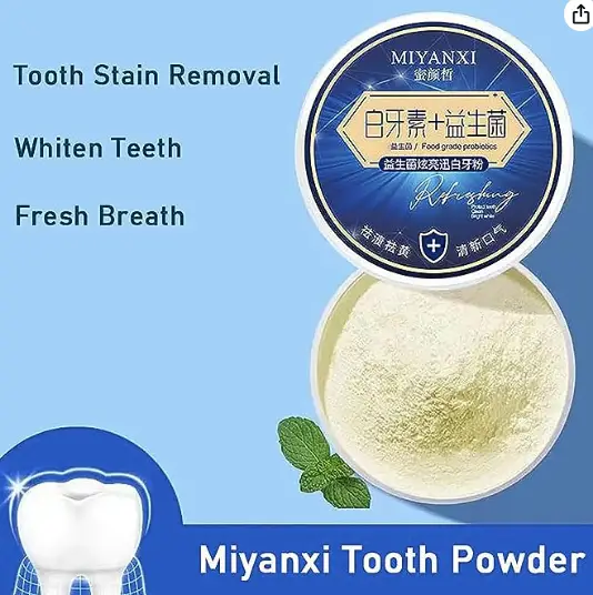  Miyanxi tooth powder claimed benefits