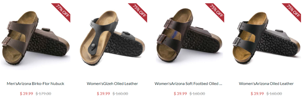 footwears sold at birkenshoped.,com