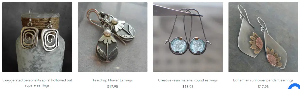 earrings sold at canovaniajewelry store