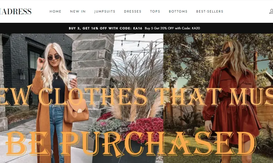 Kathiadress Review 2023: Genuine store for quality fashion items or scam? Check!