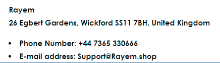 rayem shop contact address