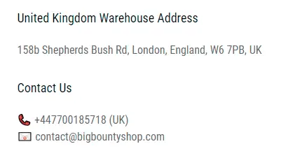 bigbountyshop contact address