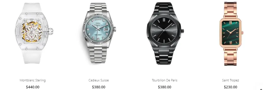 watches sold at maisoncadieux.com