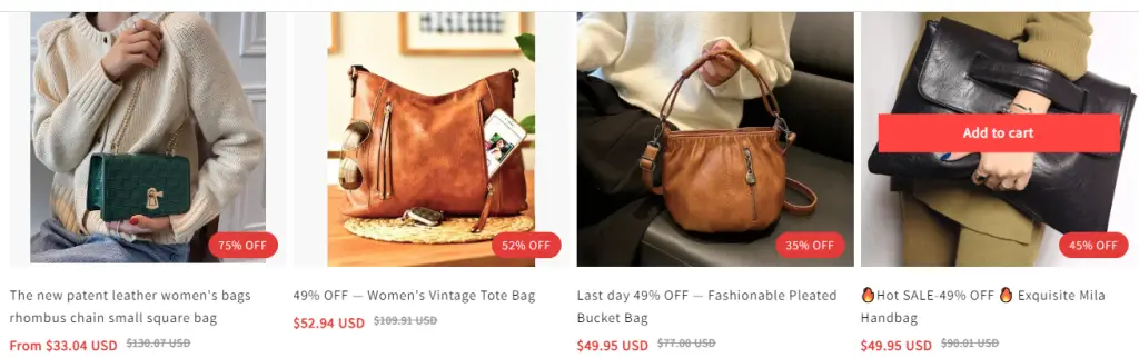 bags sold at pixoss store