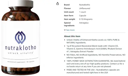 Nutraklotho Supplement