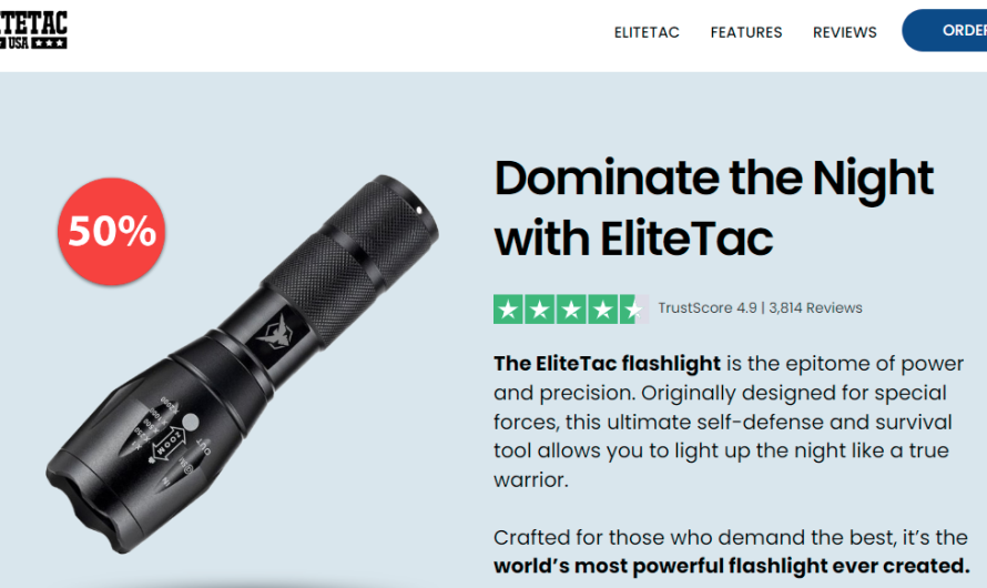 EliteTac Flashlight Review: Fake Tactical Flashlight! Truth Exposed Here!